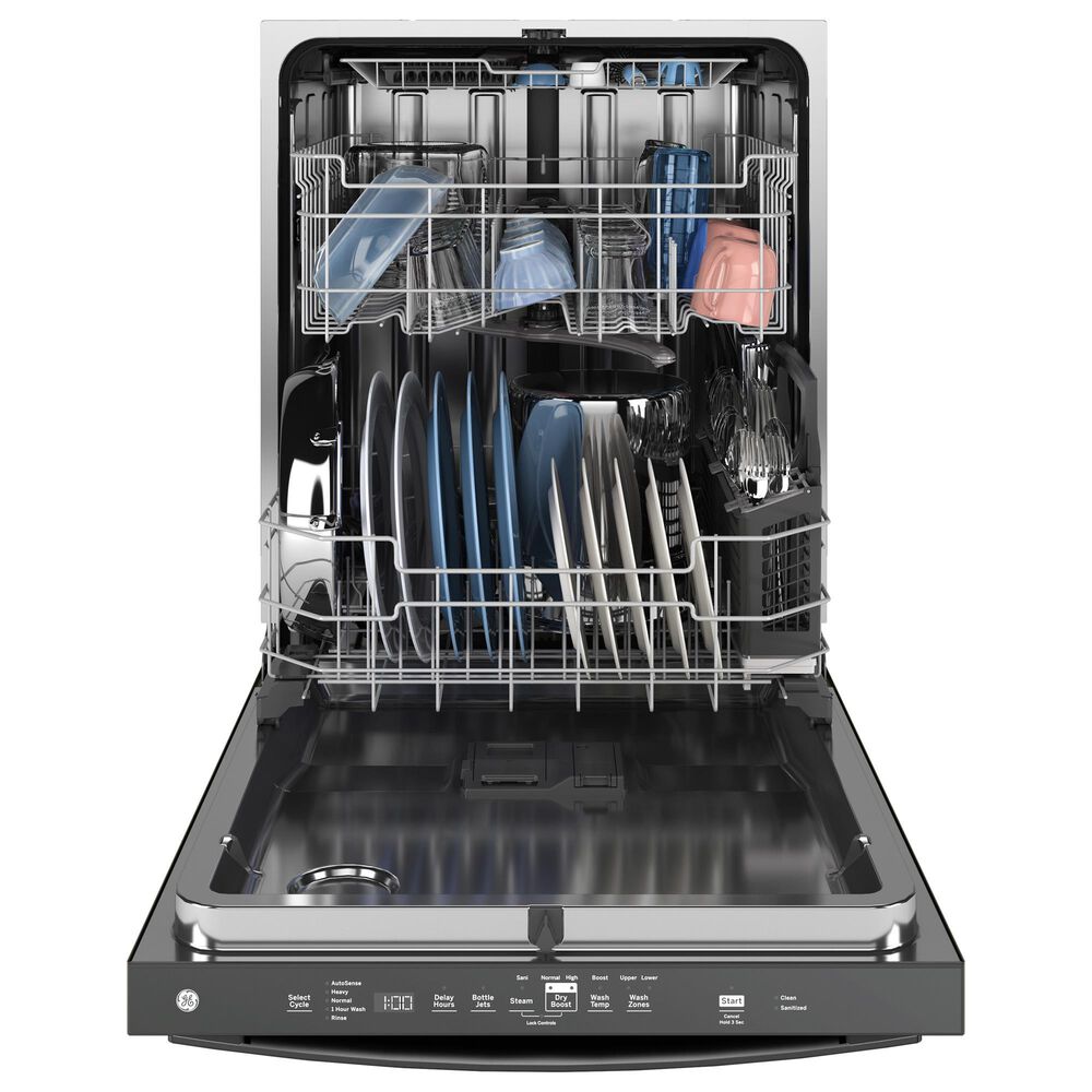 GE Appliances 24&quot; Built-In Bar Handle Dishwasher with 45 dBA Quiet Package in Fingerprint Resistant Black Slate, , large