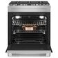 Whirlpool 5.8 Cu. Ft. Slide-In Gas Range with Convection in Stainless Steel and Black, , large