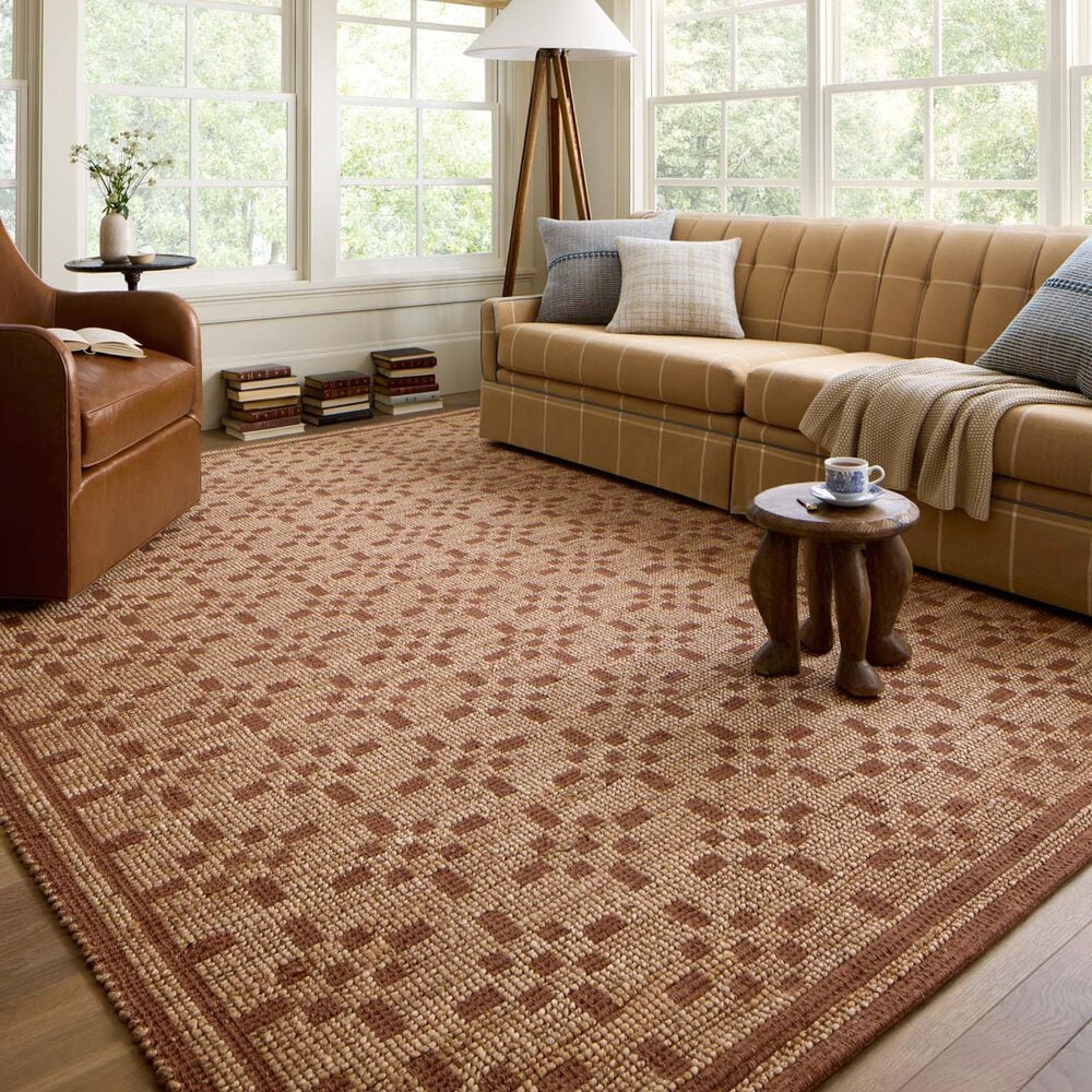 Chris Loves Julia x Loloi Judy 5&#39; x 7&#39;6&quot; Natural and Spice Area Rug, , large