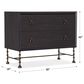 Hooker Furniture Big Sky Bachelor Chest in Charred Timber and Dark Brushed Bronze, , large