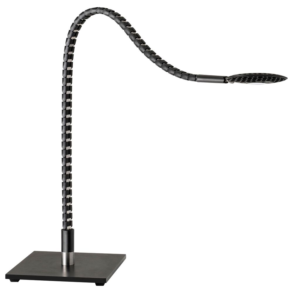 Adesso Natrix LED Desk Lamp in Black and Brushed Steel, , large