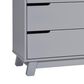 Babyletto Hudson Crib and 6 Drawer Double Dresser Set in Grey, , large