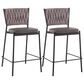 Lumisource Tania Counter Stool in Grey and Light Brown (Set of 2), , large