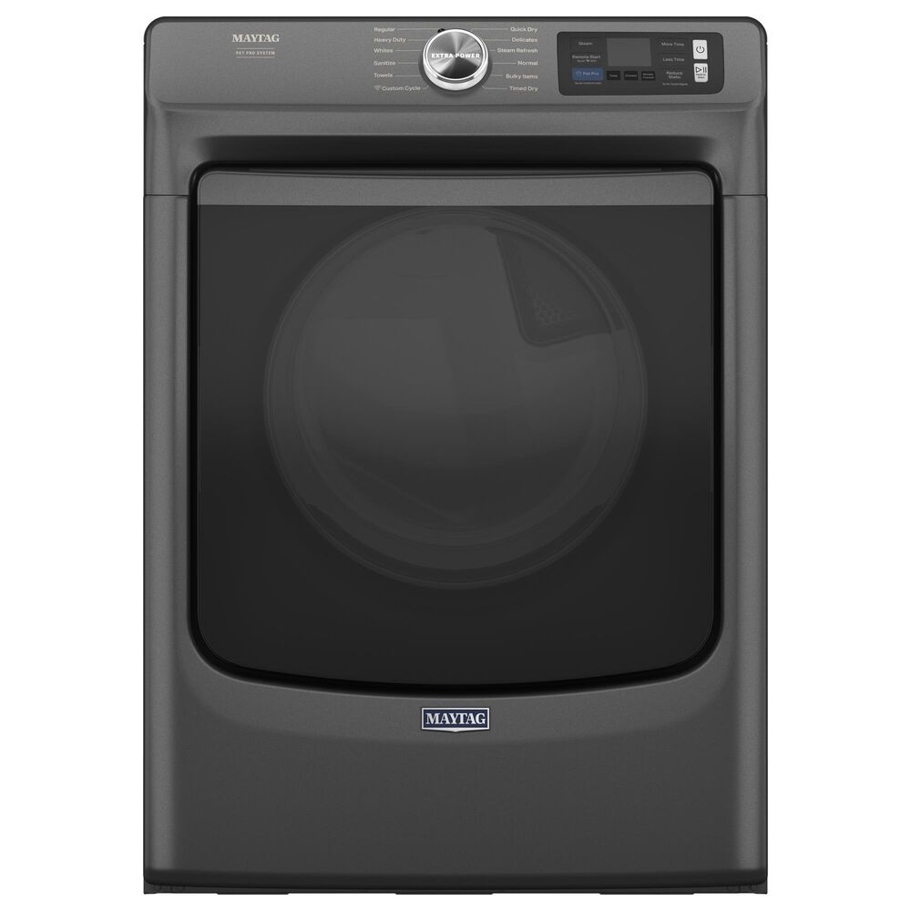 Maytag 7.3 Cu. Ft. Capacity Front Load Electric Dryer in Volcano Black, , large