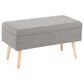 Lumisource Storage Bench with Flip Top Lid in Grey/Natural, , large