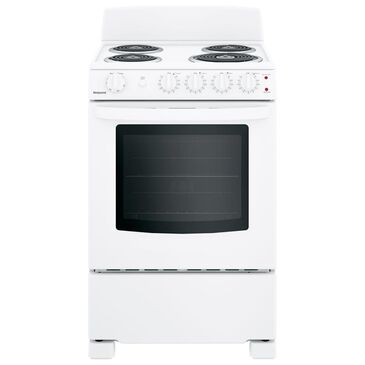 Hotpoint 24" Front-Control Electric Range in White, , large