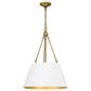 Quoizel Aberdale 4-Light Pendant in White and Gold, , large