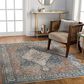 Surya Carlisle Oriental 3"11" x 5"11" Dark Blue, Light Sage, Dusty Pink, Cream and Medium Brown Area Rug, , large