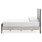 Signature Design by Ashley Vessalli 3-Piece Queen Bedroom Set with Two Nightstands in Light Gray and Matte Black, , large
