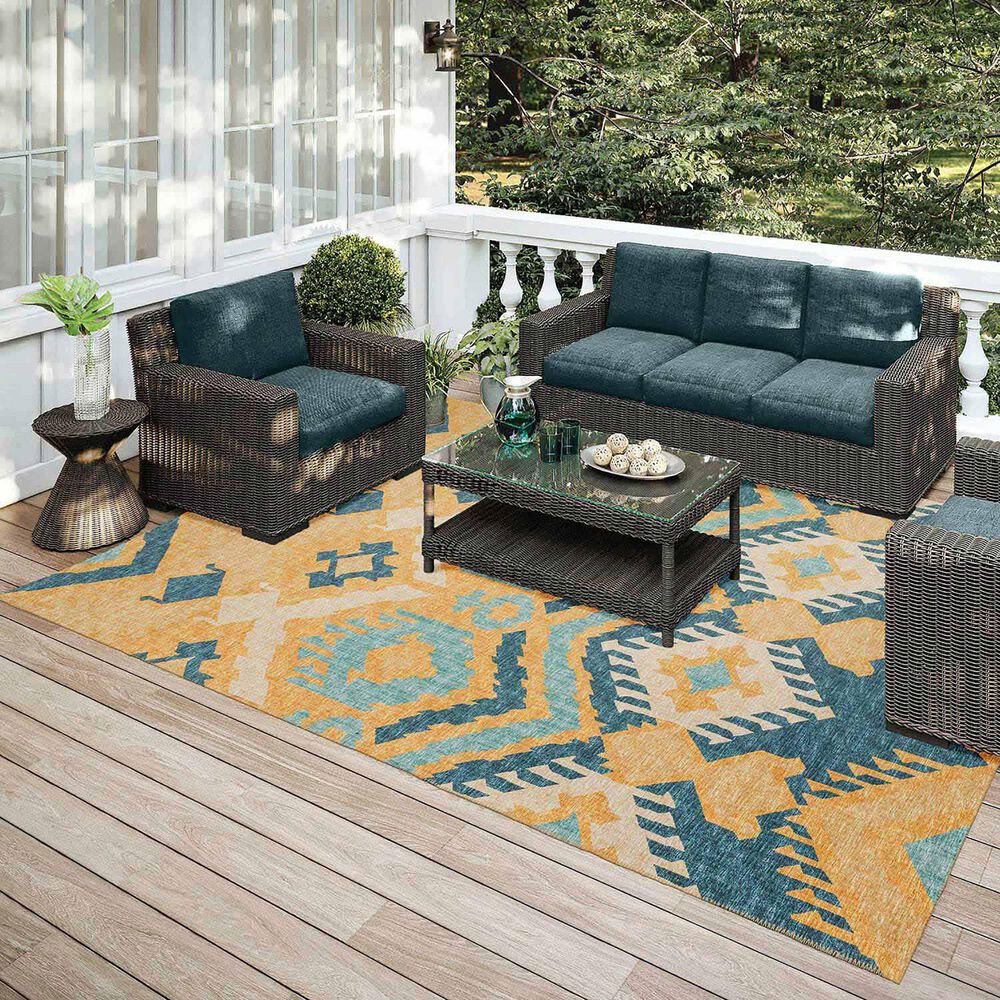 Dalyn Rug Company Sedona 10&#39; x 14&#39; Marigold Indoor/Outdoor Area Performance Rug, , large