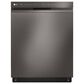 LG 24" Front Control Dishwasher with QuadWash in Black Stainless Steel, , large