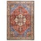 Feizy Rugs Percy 9"2" x 12" Blue and Rust Area Rug, , large