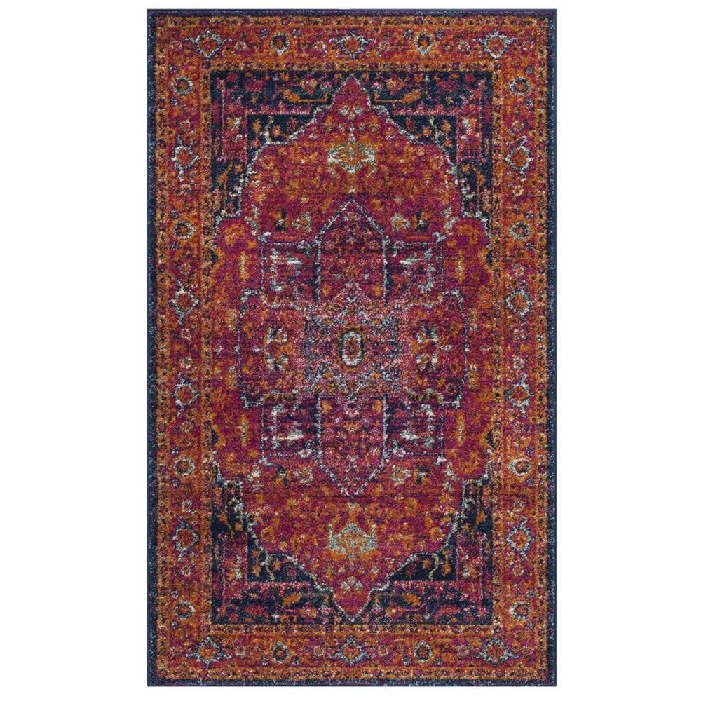 Safavieh Evoke EVK275S-4 4" x 6" Fuchsia/Orange Area Rug, , large