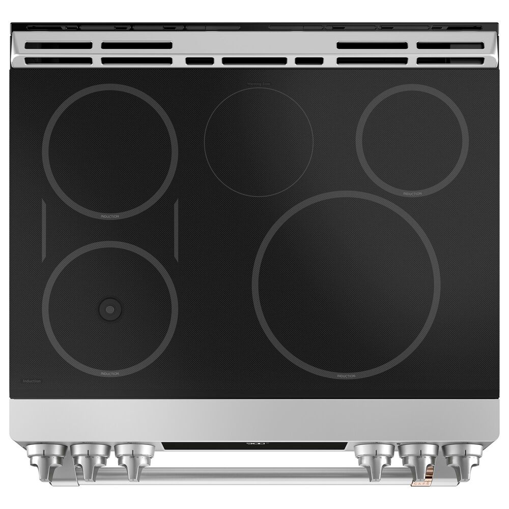 Cafe 30&quot; Slide-In Induction Smoothtop Range in Stainless Steel, , large