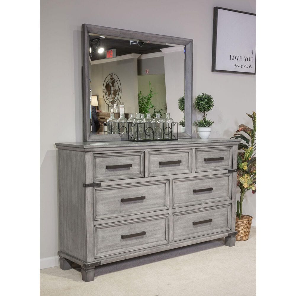 Signature Design by Ashley Russelyn 7 Drawer Dresser in Gray, , large