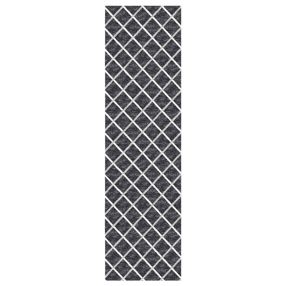 Dalyn Rug Company York 2"3" x 12" Black Indoor/Outdoor Runner, , large