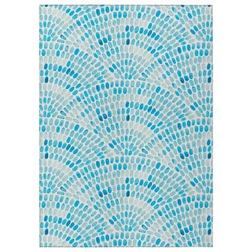 Dalyn Rug Company Seabreeze SZ7 9" x 12" Teal Area Rug, , large