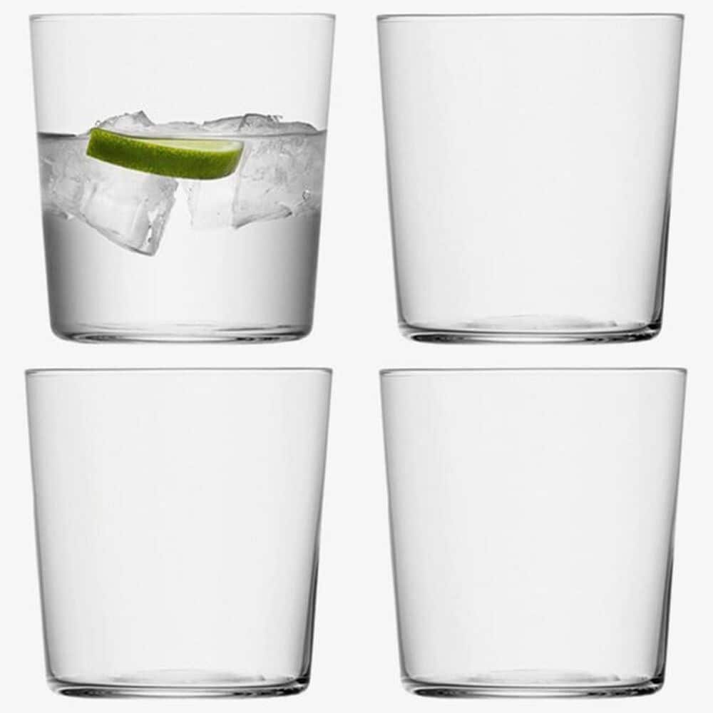LSA International Gio 13 Oz Small Tumbler in Clear &#40;Set of 4&#41;, , large
