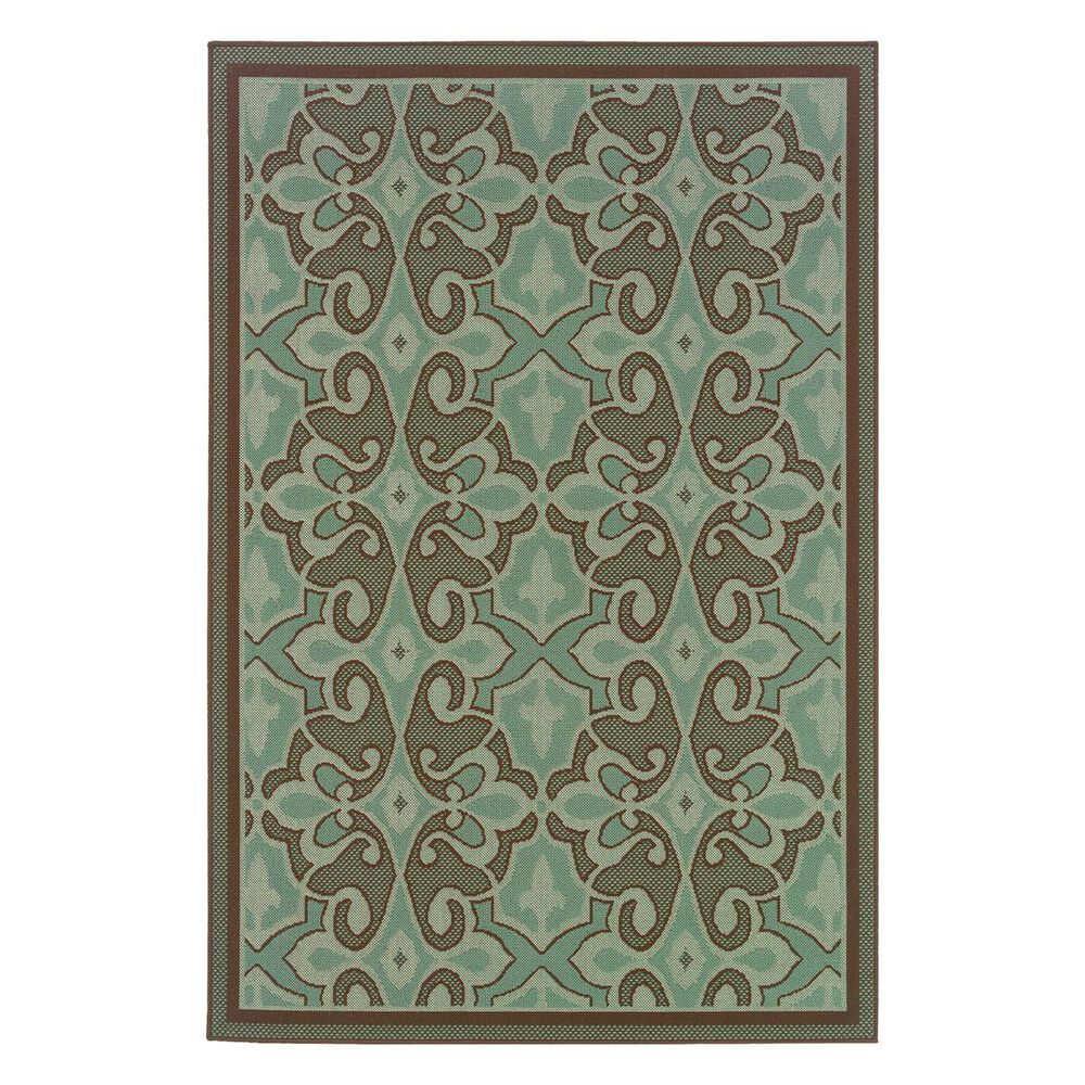 Oriental Weavers Montego 2335L 3"7" x 5"6" Blue Area Rug, , large