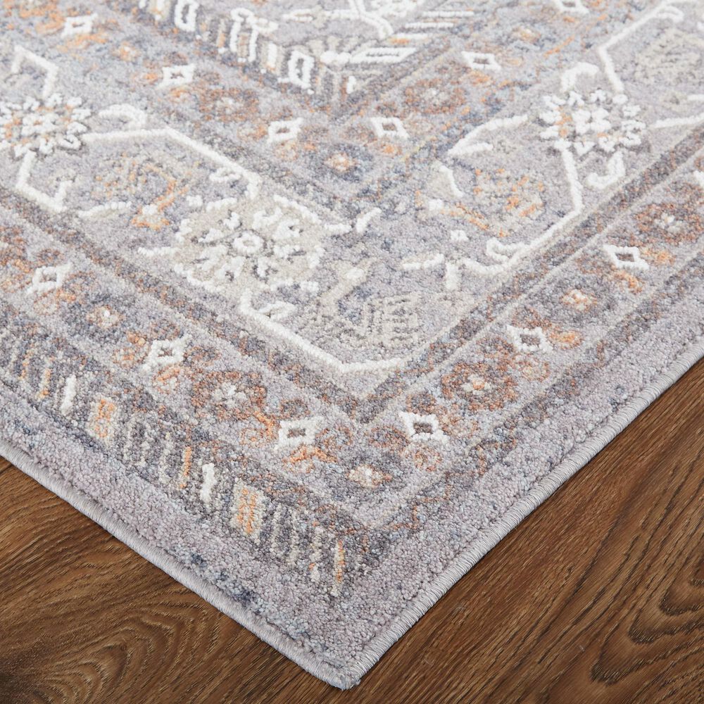 Feizy Rugs Francisco Oriental 5&#39; x 8&#39; Gray and Rust Area Rug, , large