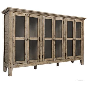 Waltham Rustic Shores 70" Accent Cabinet in Weathered Gray, , large