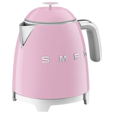 Smeg 3-Cup Stainless Steel Retro Style Mini Electric Kettle in Pink, , large