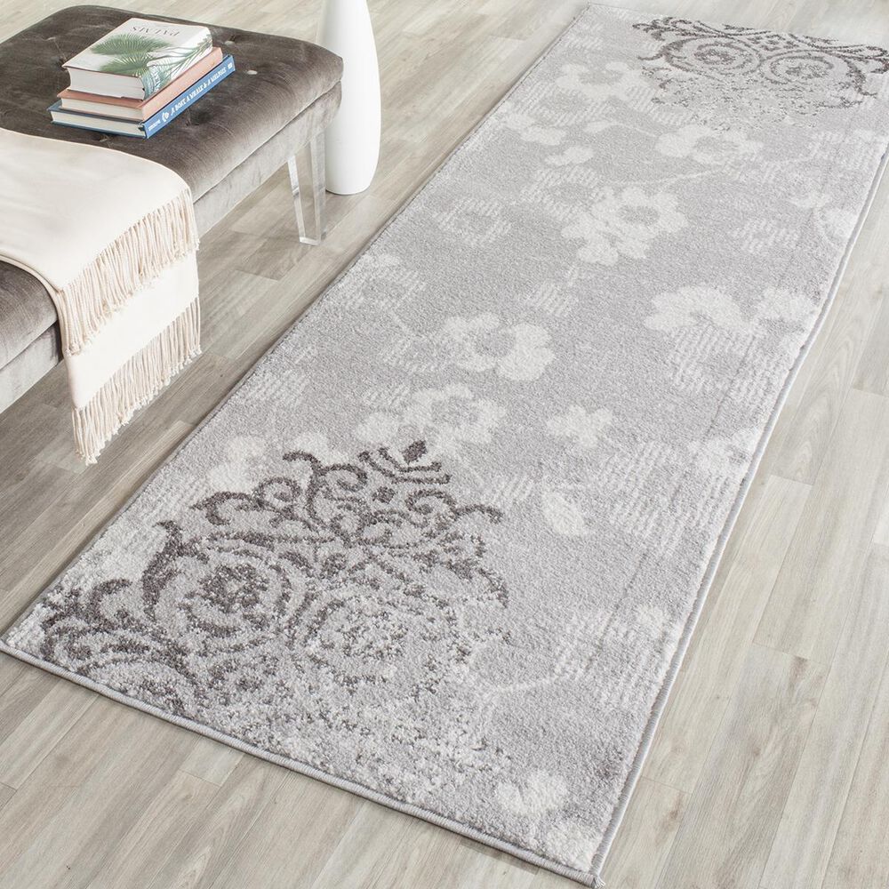 Safavieh Adirondack ADR114B-222 2&#39;6&quot; x 22&#39; Silver/Ivory Runner, , large