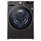 LG 4.5 Cu. Ft. Front Load Washer and 7.4 Cu. Ft. Gas Dryer with TurboWash 360 Laundry Pair in Black Steel, , large