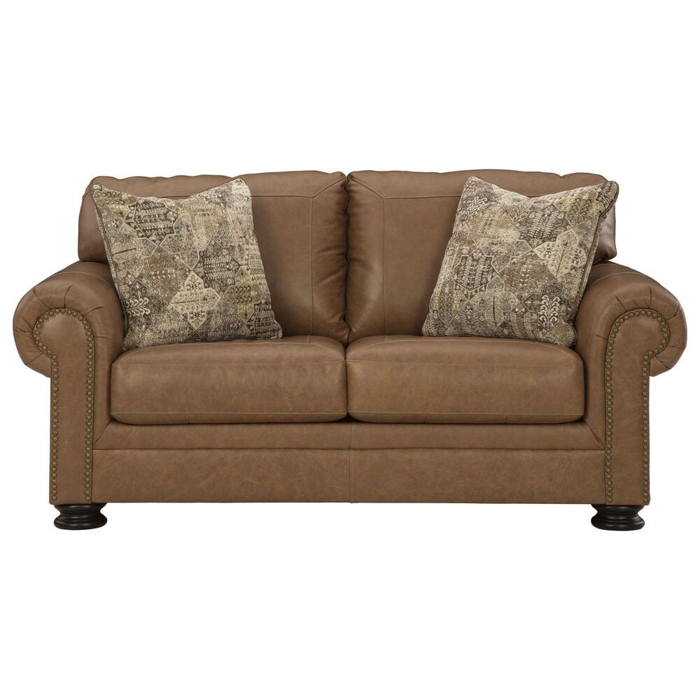 Signature Design by Ashley Carianna Stationary Loveseat in Caramel, , large