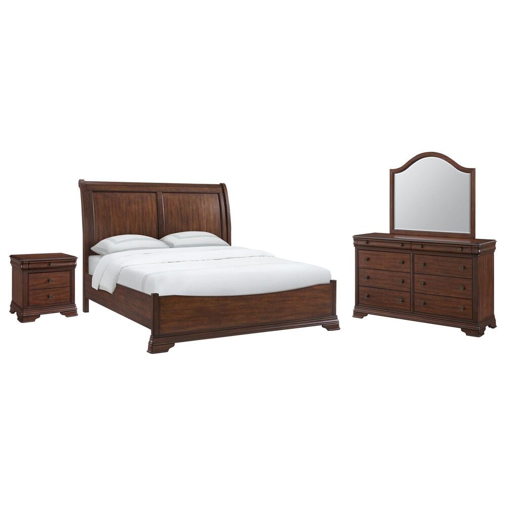 Mayberry Hill Phillipe 4-Piece Queen Bedroom Set in Cherry, , large
