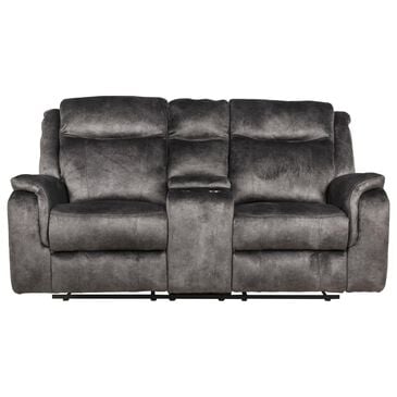 New Heritage Design Park City Manual Reclining Loveseat in Slate, , large