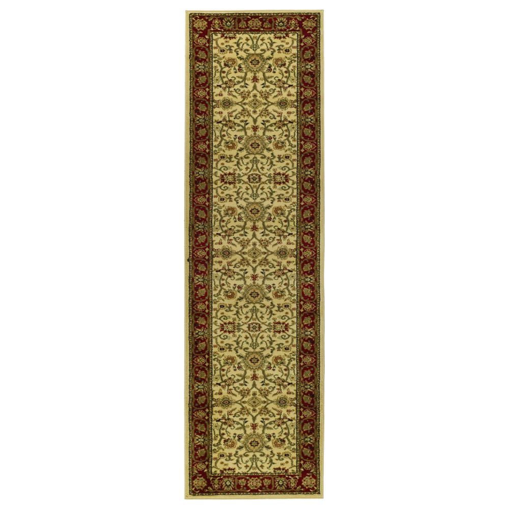 Safavieh Lyndhurst  2"3" x 20" Ivory and Red Runner, , large