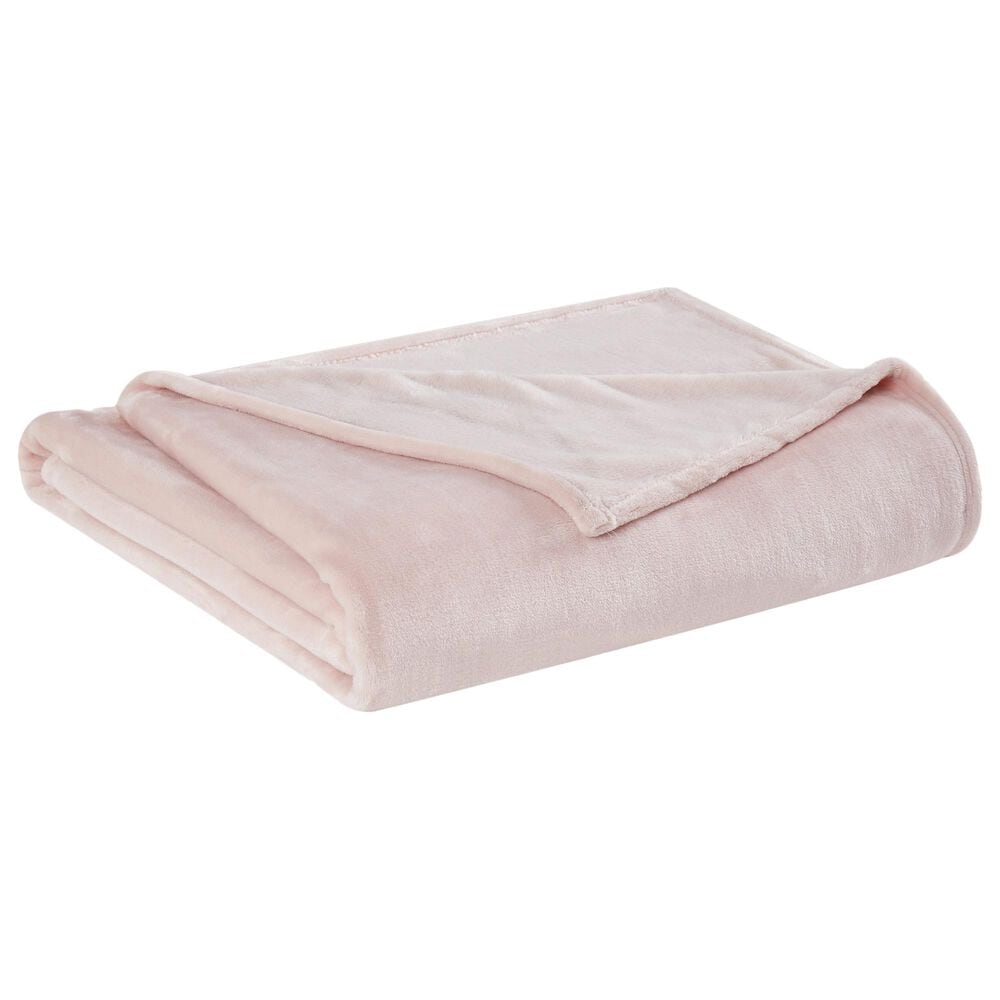 Pem America Truly Soft Velvet Plush Twin XL Blanket in Blush, , large
