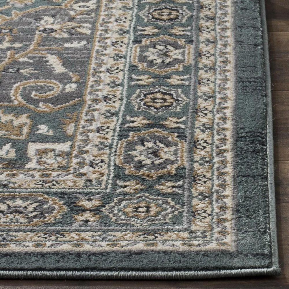 Safavieh Lyndhurst 2&#39;3&quot; x 12&#39; Teal and Grey Runner, , large