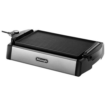De"Longhi Reversible Grill and Griddle Plate in Stainless Steel, , large