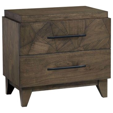 Urban Home Broderick 2 Drawer Nightstand in Wild Oats Brown, , large