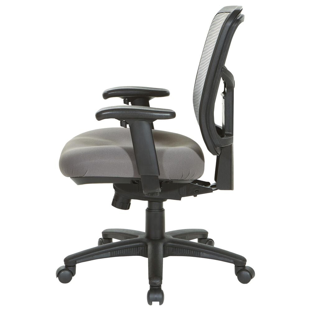 OSP Home ProGrid Mesh Back Desk Chair in Carbon Grey, , large
