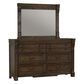 Sasha Lee Grand Teton 3 Piece King Storage Bedroom Set in Warm Brown Oak, , large