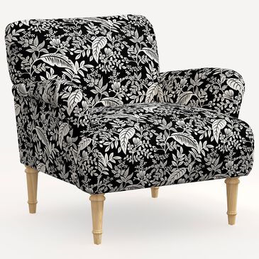 Rifle Paper Co Crafted by Cloth and Company Bristol Chair in Canopy Black/Cream, , large