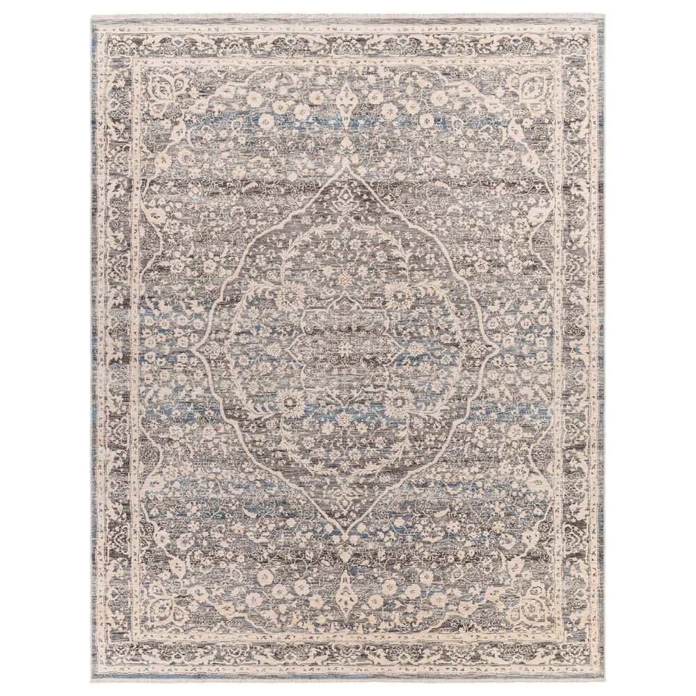 Surya Chicago CHG2315 2"10" x 8" Slate, Charcoal, Light Beige, Blue and Black Runner, , large