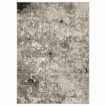 Oriental Weavers Nebulous Greyout 3"3" x 5" Grey Area Rug, , large