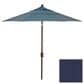 Garden Party 9" Indigo Market Umbrella in Bronze Frame without Base, , large