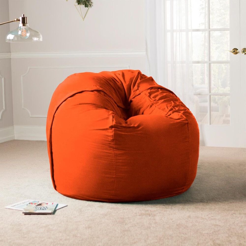 Jaxx 5&#39; Large Bean Bag with Removable Cover in Mandarin, , large