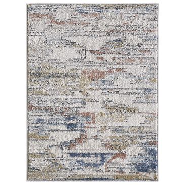 Central Oriental Orient Damaris 2"2" x 7"6" Ivory and Grey Runner, , large