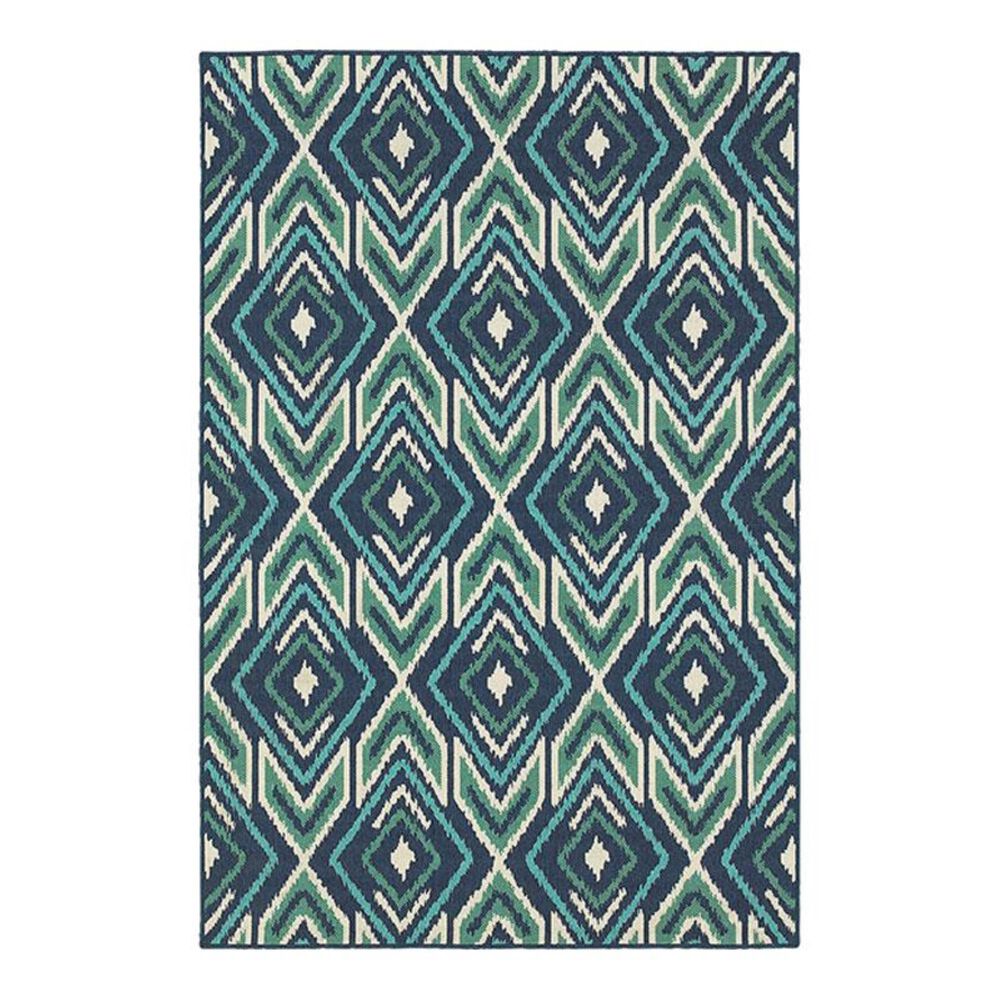 Oriental Weavers Meridian 2209B 2"3" x 7"6" Navy Runner, , large