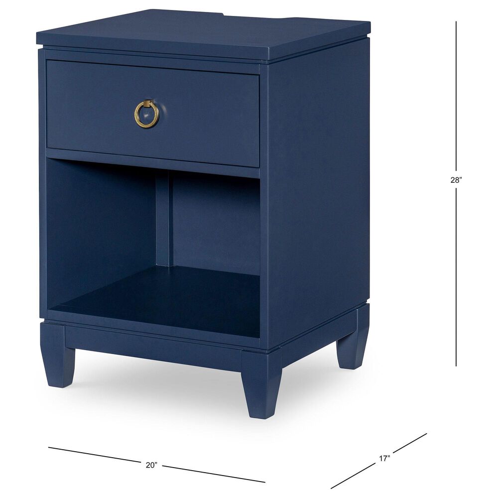 Legacy Classic Summerland 1-Drawer Nightstand in Inkwell Blue, , large