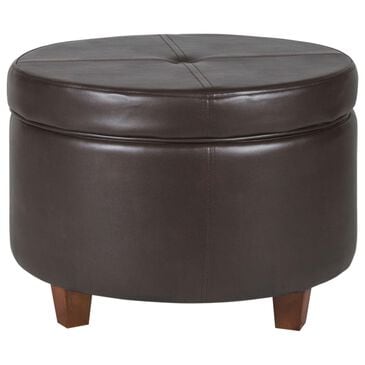 Kinfine Large Storage Ottoman in Brown, , large