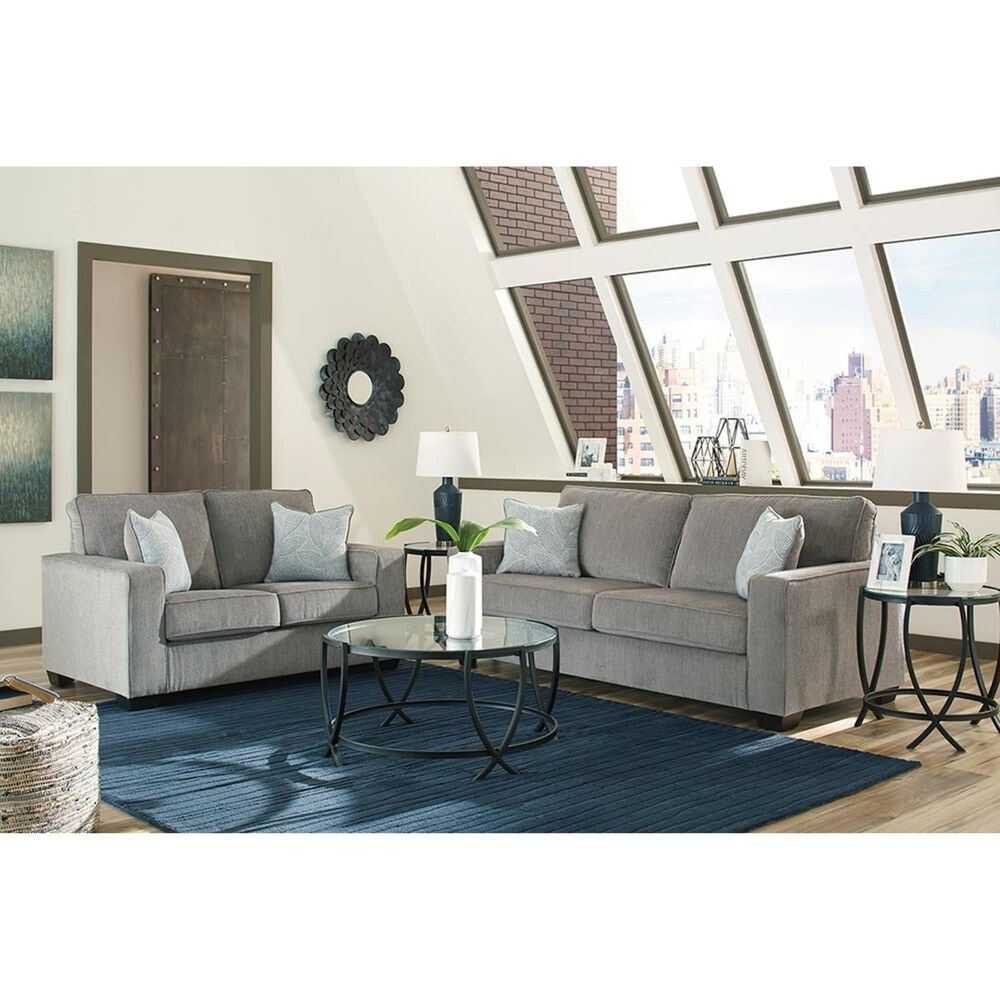 Signature Design by Ashley Altari 2-Piece Stationary Sofa and Loveseat in Alloy, , large