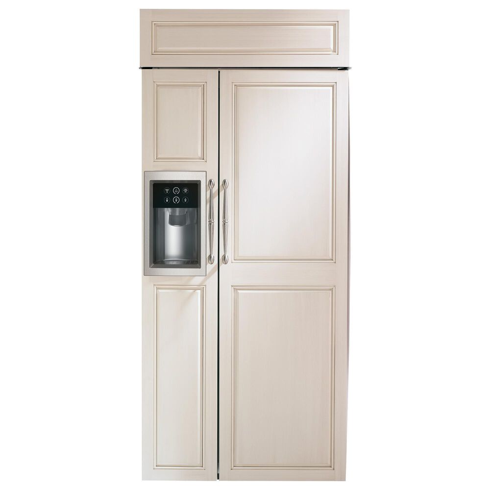 Monogram 36" Smart Built-In Side by Side Refrigerator with Dispenser - Panels Sold Separately, , large