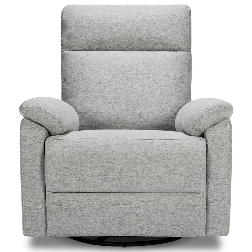 New Haus Suzy Swivel Glider Recliner in Frost Grey, , large